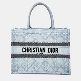 Dior: Голубая сумка-шоппер 