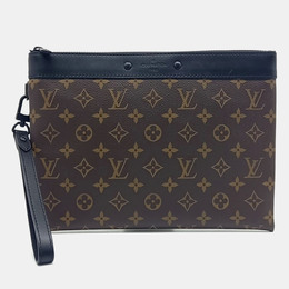 Louis Vuitton: Коричневая сумка  Pochette