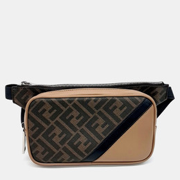 Fendi: Чёрная поясная сумка 