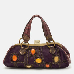 Etro: Фиолетовая сумка 