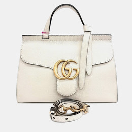 Gucci: Бежевая сумка-шоппер  GG Marmont