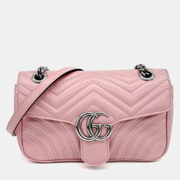 Gucci: Розовая сумка  Marmont
