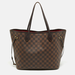 Louis Vuitton: Тёмная сумка  Neverfull MM