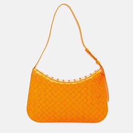 Bottega Veneta: Оранжевая сумка  Intrecciato