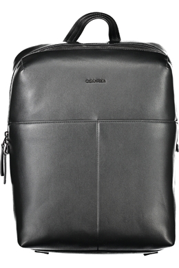 Calvin Klein: Чёрный рюкзак 