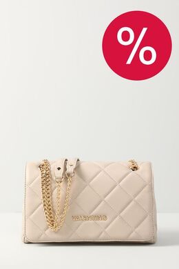 Valentino: Бежевая сумка 