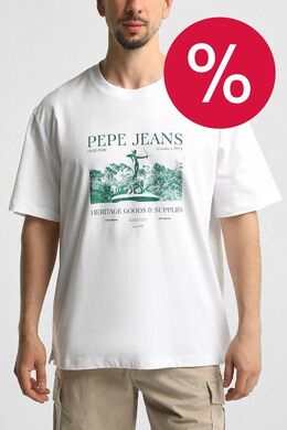 PEPE JEANS: Хлопковая футболка 