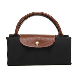 LONGCHAMP: Чёрная сумка  Le Pliage