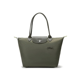LONGCHAMP: Зелёная сумка  Le Pliage Green