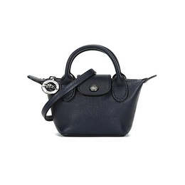 LONGCHAMP: Голубая сумка  Le Pliage Cuir