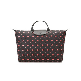 LONGCHAMP: Чёрная сумка  Le Pliage