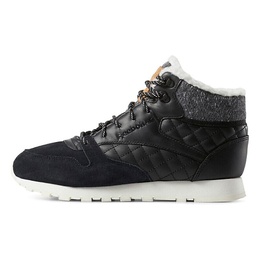REEBOK: Чёрные кроссовки  Classic Leather