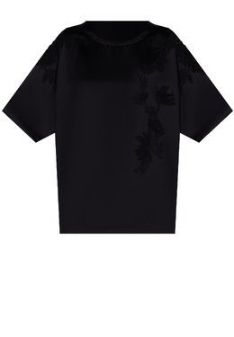 ERMANNO SCERVINO: Чёрная футболка 