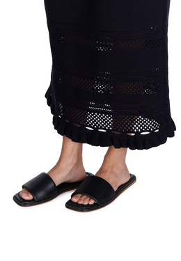 BRUNELLO CUCINELLI: Чёрные шлёпанцы 