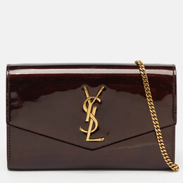Saint Laurent Paris: Коричневый кошелёк  Uptown