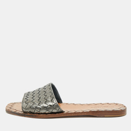 Bottega Veneta: Сандалии  Intrecciato