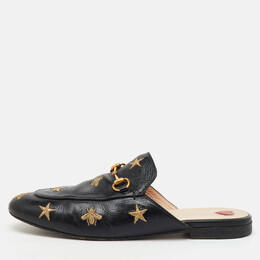 Gucci: Чёрные сабо  Princetown