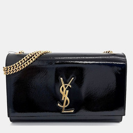 Saint Laurent Paris: Чёрная сумка  Monogram