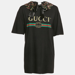 Gucci: Чёрная футболка 