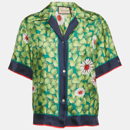 Gucci: Зелёная рубашка 