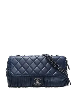 CHANEL Pre-Owned: Синяя сумка 