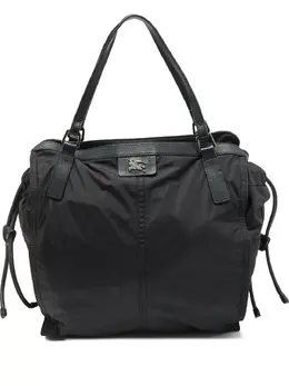 Burberry Pre-Owned: Чёрная сумка-шоппер 