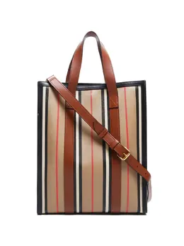 Burberry Pre-Owned: Сумка-шоппер в полоску 