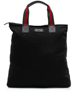 Gucci Pre-Owned: Чёрная сумка-шоппер 