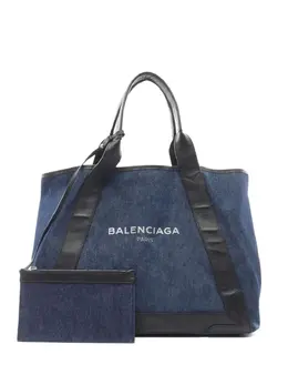 Balenciaga Pre-Owned: Голубая сумка-шоппер 
