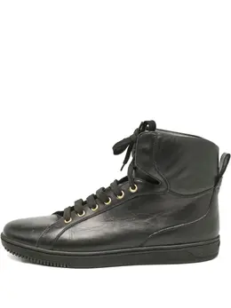Versace Pre-Owned: Чёрные кроссовки 