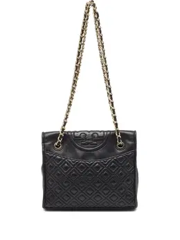 Tory Burch: Чёрная сумка  Fleming