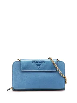 Prada Pre-Owned: Голубой кошелёк 