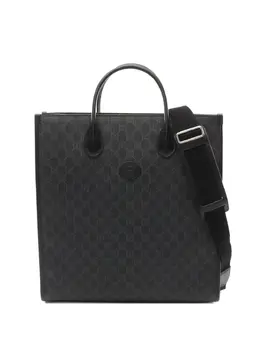 Gucci Pre-Owned: Чёрная сумка-шоппер 