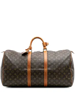 Louis Vuitton Pre-Owned: Коричневая дорожная сумка 