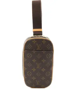 Louis Vuitton Pre-Owned: Коричневая сумка через плечо 