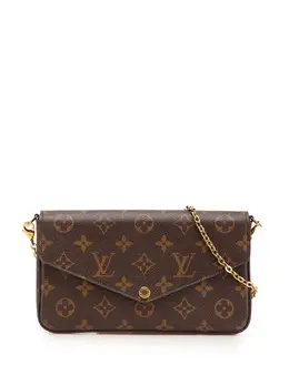 Louis Vuitton Pre-Owned: Коричневая сумка через плечо 
