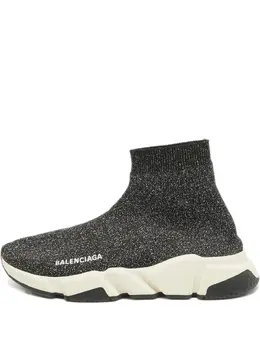 Balenciaga Pre-Owned: Чёрные кроссовки 