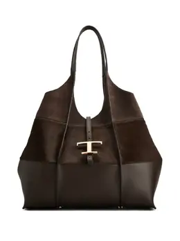 Tod's: Коричневая сумка  T Timeless