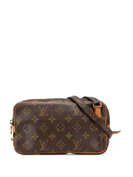 Louis Vuitton Pre-Owned: Коричневая сумка через плечо 