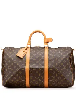 Louis Vuitton Pre-Owned: Коричневая дорожная сумка 