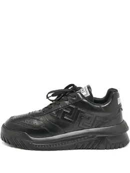 Versace Pre-Owned: Чёрные кроссовки 