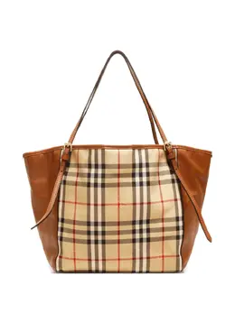 Burberry Pre-Owned: Коричневая сумка-шоппер 