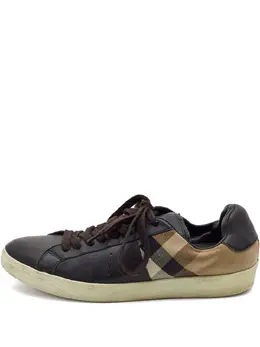 Burberry Pre-Owned: Чёрные кроссовки 