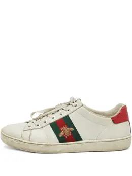Gucci Pre-Owned: Белые кроссовки 