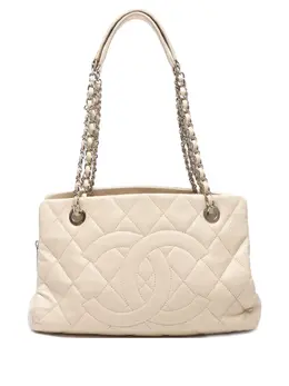 CHANEL Pre-Owned: Бежевая сумка 