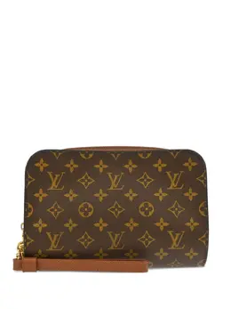 Louis Vuitton Pre-Owned: Коричневый клатч 