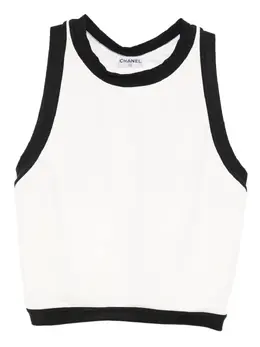 CHANEL Pre-Owned: Белая майка 