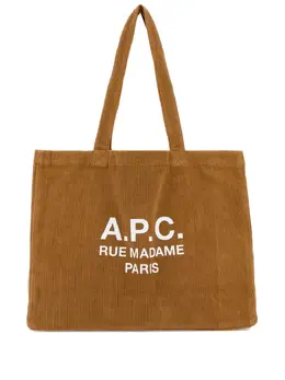 A.P.C.: Сумка-шоппер с принтом 