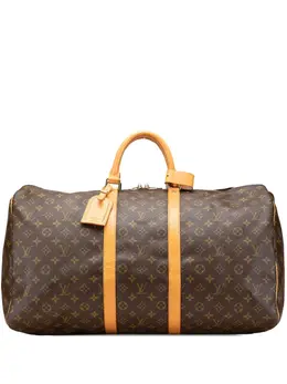Louis Vuitton Pre-Owned: Коричневая дорожная сумка 