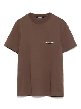 Jacquemus: Коричневая футболка 